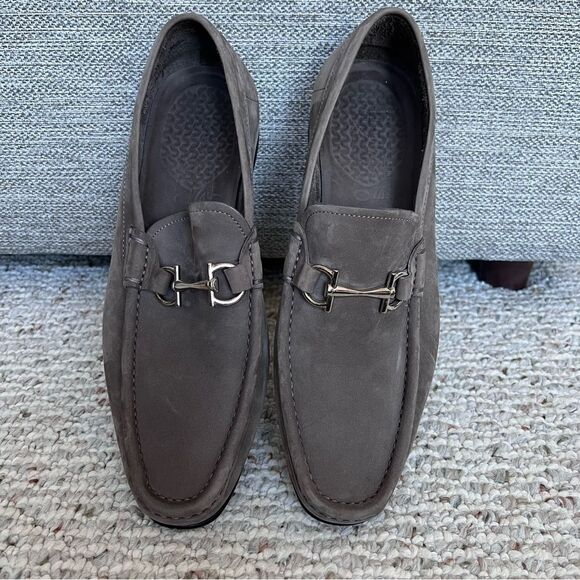 Salvatore Ferragamo men’s leather suede loafer main image 10